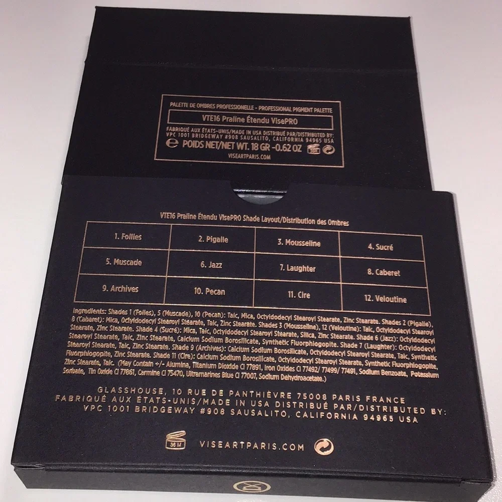 Viseart Praline E’Tendu Eyeshadow Palette - brand new in box